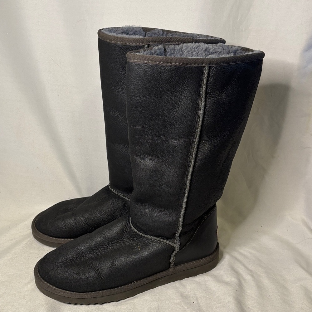 UGG Black and Gray Winter Boots
